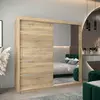 Buy Verona 02 Sliding Door Wardrobe Oak Sonoma 200cm, Colour: Oak Sonoma, Item Width: 200 from Furnituretta