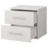 Buy Omega OM-22 Bedside Table 55cm, Colour: White Matt, Carcass: White Matt, Item Width: 55, 2 from Furnituretta