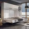 Buy CP-05 Horizontal Wall Bed Concept 120cm with Over Bed Unit Grey Matt, Colour: Grey Matt, Size: 120 x 200cm, Item Width: 215, 8 from Furnituretta