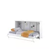 Buy CP-06 Horizontal Wall Bed Concept 90cm with Over Bed Unit White Matt, Colour: White Matt, Size: 90 x 200cm, Item Width: 215 from Furnituretta