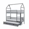 Buy Dalia Bunk Bed with Trundle and Storage Grey, Colour: Grey, Mattresses: Foam/Bonnell Mattresses, 6 from Furnituretta