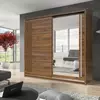 Buy Effect 2 Sliding Door Wardrobe Columbian Walnut 200cm, Colour: Columbian Walnut, Item Width: 200 from Furnituretta