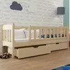 Buy Wooden Single Bed Gucio with Storage Pine, Colour: Pine, Mattresses: Foam/Bonnell Mattresses from Furnituretta