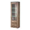 Buy Larona 05 Tall Display Cabinet Oak Satin, Colour: Oak Satin, Item Width: 65 from Furnituretta