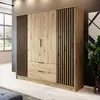 Buy Nelly Hinged Door Wardrobe Oak Artisan 206cm, Colour: Oak Artisan, Item Width: 206 from Furnituretta