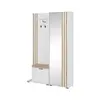 Buy Nelly Hallway Set White 131cm, Colour: White, Item Width: 131, 3 from Furnituretta