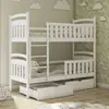 Buy Wooden Bunk Bed Sebus with Storage White Matt, Colour: White Matt, Mattresses: Foam/Bonnell Mattresses, 9 from Furnituretta