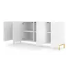 Buy Surf Large Sideboard Cabinet White 200cm, Colour: White, Item Width: 200, 4 from Furnituretta