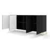 Buy Surf Large Sideboard Cabinet Black 200cm, Colour: Black, Item Width: 200, 4 from Furnituretta