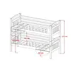 Buy Wooden Bunk Bed Sebus with Storage White Matt, Colour: White Matt, Mattresses: Without Mattresses, 5 from Furnituretta