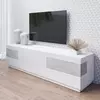 Buy Silke 40 TV Cabinet White Gloss & Concrete Grey, Colour: White Gloss / Concrete Grey, Item Width: 206 from Furnituretta