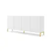 Buy Surf Large Sideboard Cabinet White 200cm, Colour: White, Item Width: 200, 3 from Furnituretta