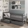 Buy Wooden Bed Terry with Storage Graphite, Colour: Graphite, Mattresses: Foam/Bonnell Mattresses from Furnituretta