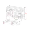 Buy Wooden Bunk Bed Tomi with Trundle and Storage White Matt, Colour: White Matt, Mattress: Without Mattresses, 5 from Furnituretta