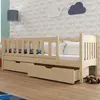 Buy Wooden Single Bed Gucio with Storage Pine, Colour: Pine, Mattresses: Foam Mattresses, 5 from Furnituretta