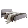 Buy Elegant Geneva Light Grey Fabric King Size Bed - Perfect for Any Room, Colour: Light Grey, Size: 5ft/King , Item Width: 163 from Furnituretta