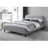 Buy Elegant Geneva Light Grey Fabric King Size Bed - Perfect for Any Room, Colour: Light Grey, Size: 5ft/King , Item Width: 163, 5 from Furnituretta