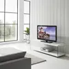 Buy Marco TV Unit – White High Gloss with Tempered Glass (160 cm) from Furnituretta