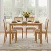 Buy Hamra Dining Table – Solid Rubberwood in Natural Oak (120 cm), 3 from Furnituretta