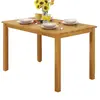 Buy Hamra Dining Table – Solid Rubberwood in Natural Oak (120 cm) from Furnituretta