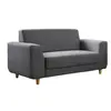 Buy Fida 2 Seater Sofa – Dark Grey Linen Fabric from Furnituretta