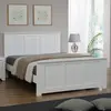 Buy Mali King Size Bed – White Solid Wood Frame, Colour: White, Size: King Size from Furnituretta