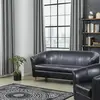 Buy Claridon 3 Seater Sofa – Black PU Leather, Colour: Black, Item Width: 170, 4 from Furnituretta