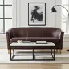 Buy Claridon 3 Seater Sofa – Brown PU Leather, Colour: Brown, Item Width: 170, 5 from Furnituretta