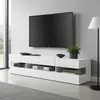 Buy Concorde LED TV Unit – White High Gloss (4 Compartments) from Furnituretta