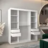 Buy Verona 02 Sliding Door Wardrobe White 180cm, Colour: White, Item Width: 180, 7 from Furnituretta