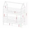 Buy Wooden Bunk Bed Alex with Storage Pine, Colour: Pine, Mattress Option: Foam/Bonnell Mattresses, 6 from Furnituretta
