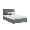 Buy Livingstone Storage Fabric King Size Bed Grey | Modern Ottoman Bed, Colour: Grey, Size: King Size, 3 from Furnituretta