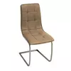 Buy Olivia PU Chairs Chrome & Brown, Colour: Brown from Furnituretta