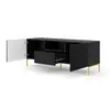 Buy Surf TV Cabinet Black 150cm, Colour: Black, Item Width: 150, 3 from Furnituretta