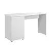 Buy Gretna Computer Desk with Drawers White Gloss from Furnituretta