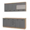 Buy Hove Kitchen Units 200cm Graphite Grey, 2 from Furnituretta