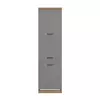Buy Hove Tall 3 Door Kitchen Larder Unit Pantry Cupboard Grey and Oak Effect from Furnituretta