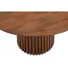 Buy Slatted Mango Wood Round Dining Table, 3 from Furnituretta