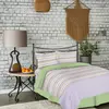 Buy Striped Cotton Duvet Cover Set Double – Green | 100% Cotton Comfort, Colour: Green, Size: Double, 5 from Furnituretta