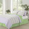 Buy Striped Cotton Duvet Cover Set Double – Green | 100% Cotton Comfort, Colour: Green, Size: Double from Furnituretta
