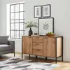Buy Michigan Sideboard – Oak Effect | Industrial Style with Practical Storage, 3 from Furnituretta