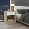 Buy Bardalona Bedside Table – White Gloss | Stylish & Compact Bedroom Storage, Colour: White, 5 from Furnituretta