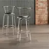 Buy Bar Stool Chrome Swivel – Wide Back | Stylish Black & Chrome Seating, 3 from Furnituretta