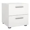 Buy Pepe Bedside Table – 2 Drawers in White | Sleek & Durable Bedroom Storage from Furnituretta