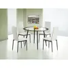 Buy Modern Dining Table: Acodia Clear Glass & Black, 3 from Furnituretta
