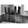 Buy Andora Dining Table Only Chrome & Black, 2 from Furnituretta