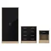 Buy Bardalona Trio Bedroom Set – Black Gloss Finish from Furnituretta