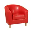 Buy Claridon 1 Seater Sofa PU Red | Modern Living Room Furniture, 2 from Furnituretta