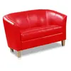 Buy Claridon 2 Seater Sofa – Red PU Leather, 2 from Furnituretta