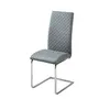 Buy Dresden Dining Chairs: Stylish Seating in Grey & Chrome, 3 from Furnituretta
